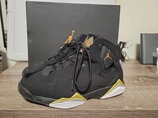 Air Jordan True Flight Basketball Shoes Black Gold Athletic Sneakers Size 9.5