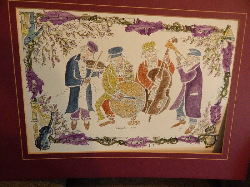 LEON AZOULAY MICROALLIGRAPHY SERIGRAPH, ISRAEL, JUDAICA,HEBREW