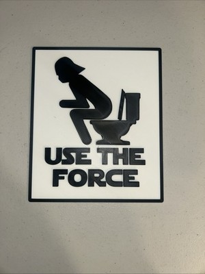 Star Wars Sign Use The Force (3D printed)