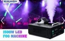 TCFUNDY 1500W Fog Machine w/ Wireless & Wired Remotes + DMX - FUN. Open Box