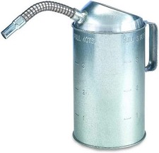 Lumax -LX-1526 -GALVANIZED MEASURE CAN WITH FLEX SPOUT 2 QT.-1PK