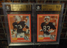 1989 Score BGS 9.5 Willie Gault ERROR Corrected Wrong Photo Townsend Raiders