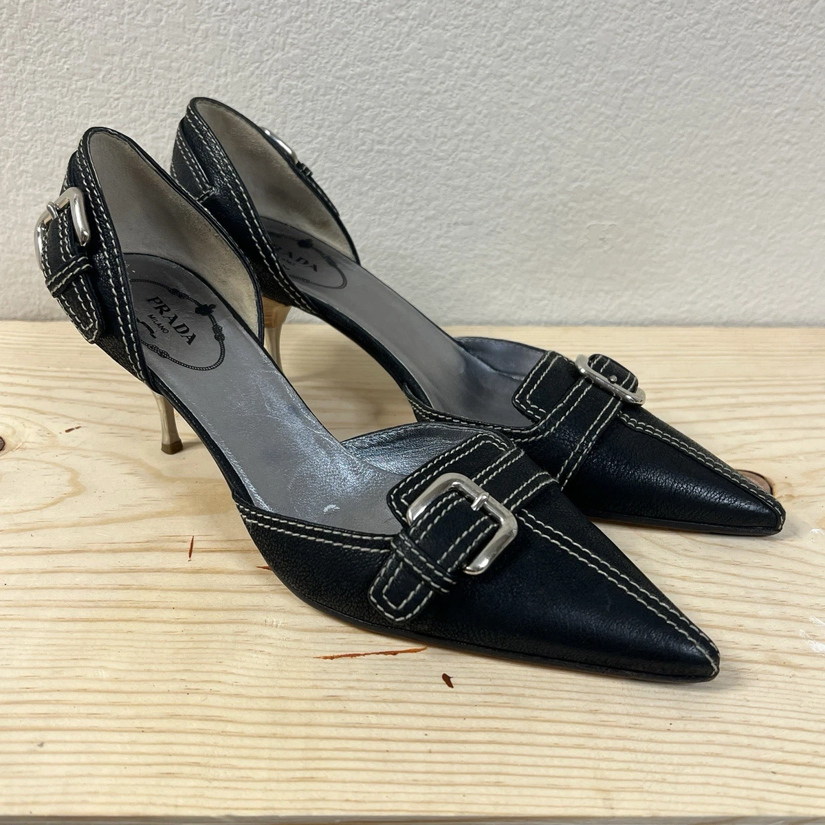 PRADA Kitten Heels for Women with Vintage for sale - eBay