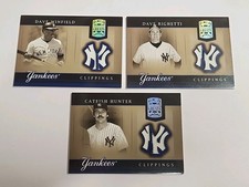 2005 Donruss Playoff Yankee Clippings (6) Cards Jersey Inserts