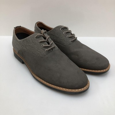 Aldo Shoes Mens Size 10.5 Gray Synthetic Textile Derby Dress  display picture 3