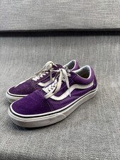 Vans Old Skool Unisex US M6.5-W8 Sneakers Purple Suede Low Top Skateboard Shoes