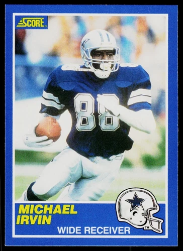1989 Score Michael Irvin #18, Dallas Cowboys, RC HOF