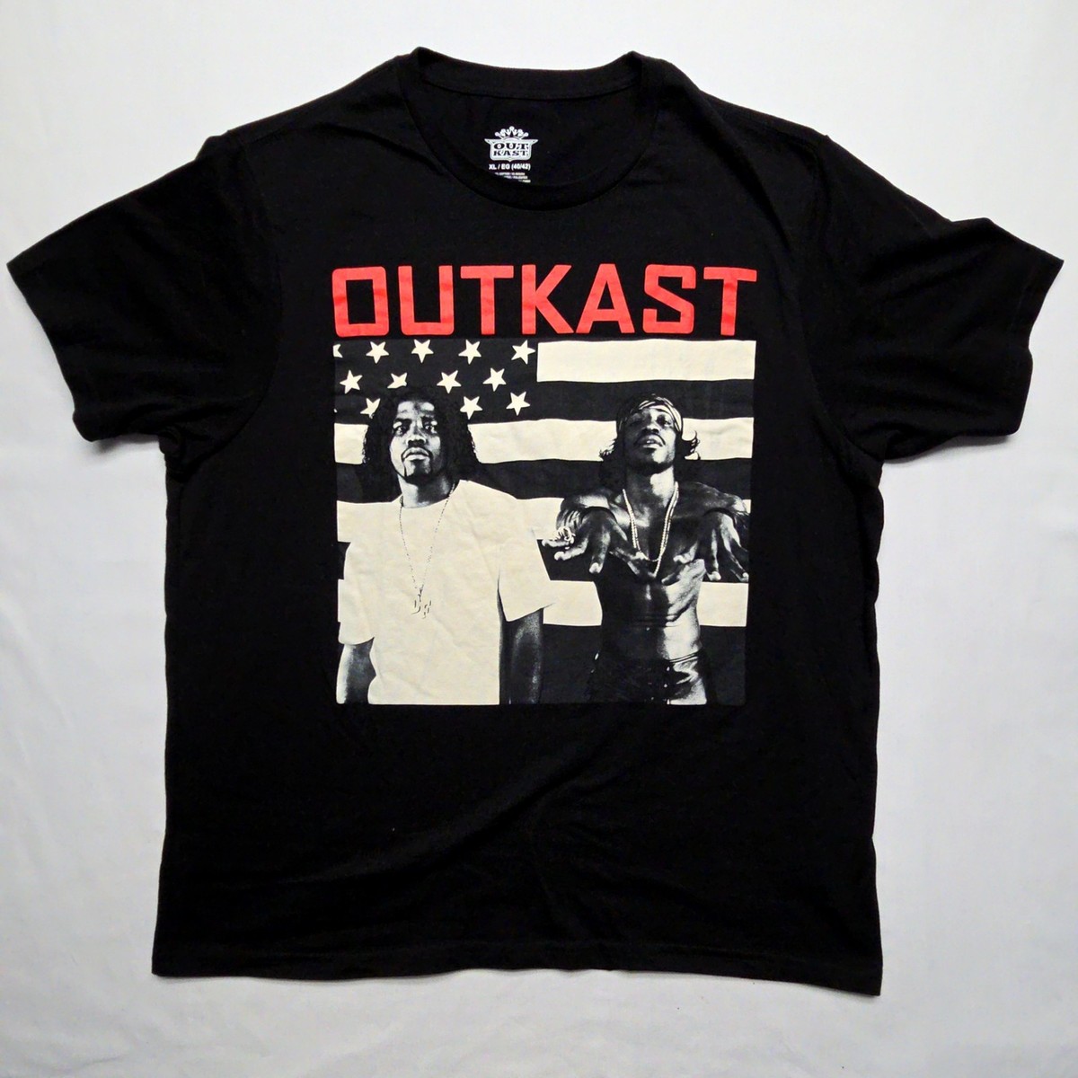 00年代ヴィンテージ Outkast Tシャツ OUTKAST グラフィック ヒップホップ Tシャツ 古着 ブラック XL Vintage