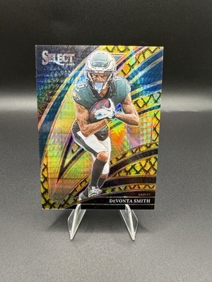 2025 Panini Select DeVonta Smith Gold Dragon Scale 6/10 Club JSY # Eagles SSP