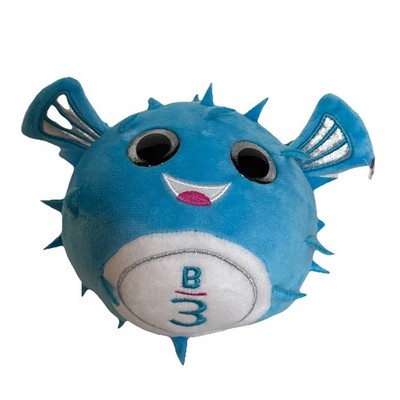 NWT Royal Caribbean Cruise Bingo B3 Blow Fish 5'' Blue Plush Stuffed Animal