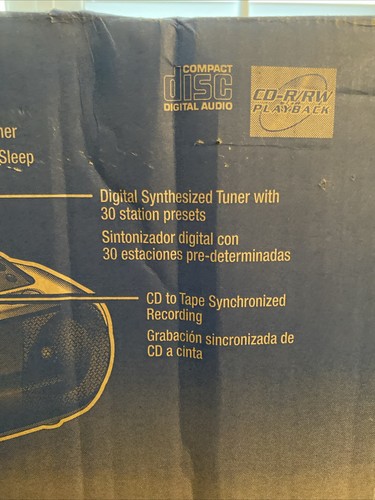 Sony CFD-S01 CD Cassette AM/FM Radio Boombox Stereo Player New Old Stock - Picture 11 of 12