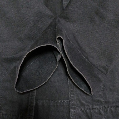 45rpm 45R Black Leather Collar Jacket, Size 3, Men's, 100% Cotton - Picture 11 of 15