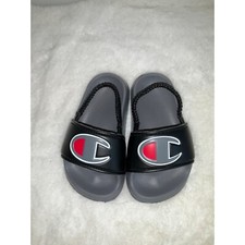 Champion Toddler Kid  s Super Slide Grey/Black/Red Size 6T NEW
