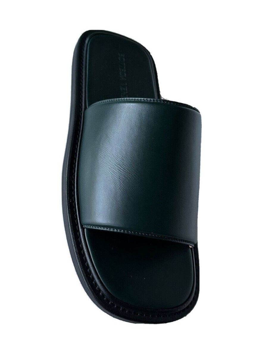 Bottega Veneta Men\'s Vienna Calf Leather Sandals Inkwell 7 US 667087 NIB $690 Bottega Veneta Men main image 4