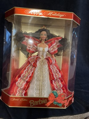 SUPER RARE - Green Eyes Happy Holidays Special Edition 1997 Barbie Doll