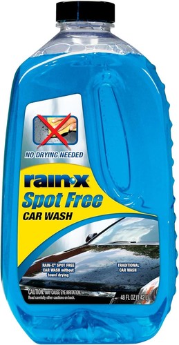 Rain-X Car Wash Deep Cleaning, High Foam Soap Provides Spot Free Shine, 48 fl oz
