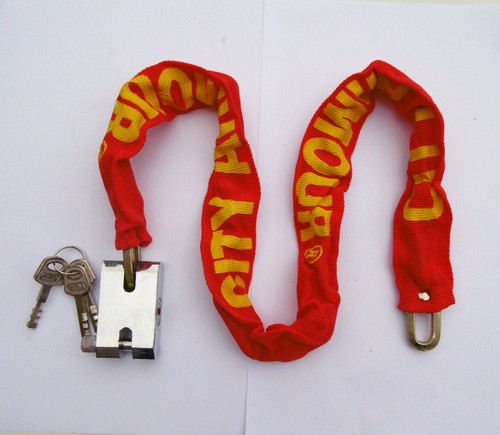 High Security Reinforced Metal Motorcycle bike Bicycle Heavy Duty Chain Lock 1 - Picture 6 of 6