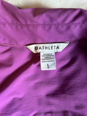 Athleta Purple Performance Stretch Blouse Large
