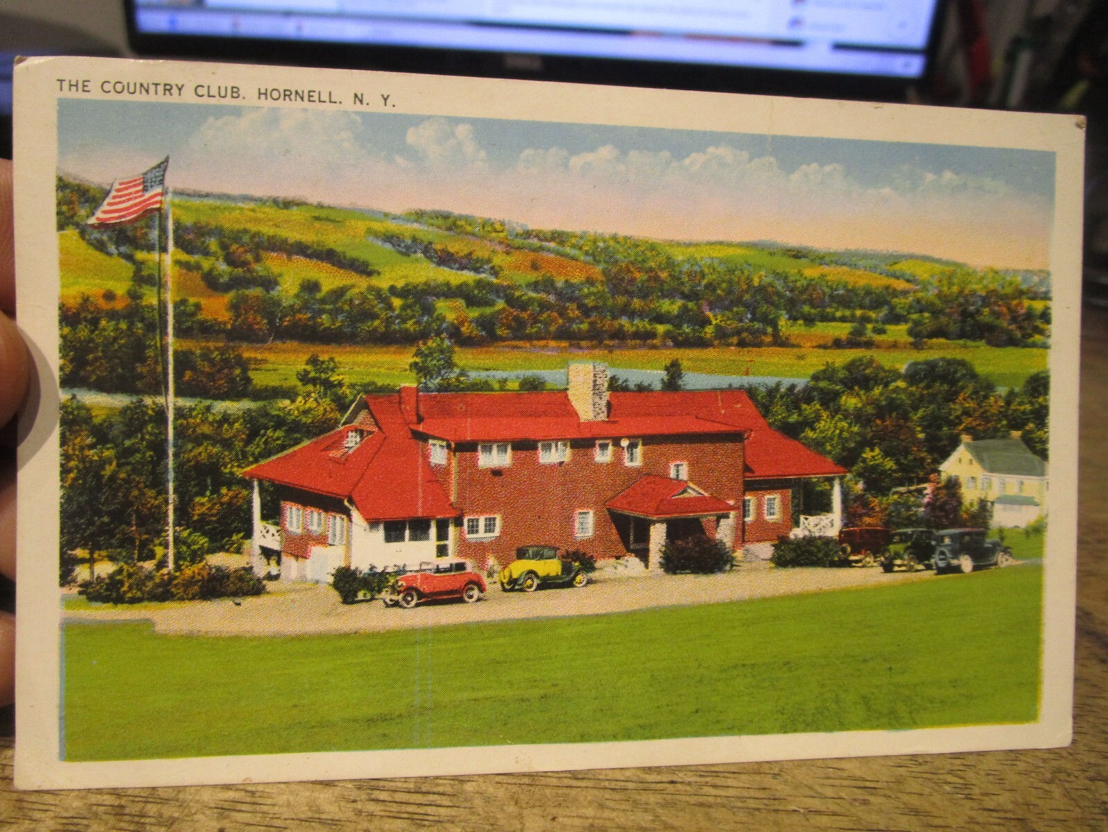 O2 NEW YORK Old Postcard Hornell Country Club Steuben County Golf
