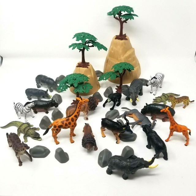 rubber safari animals