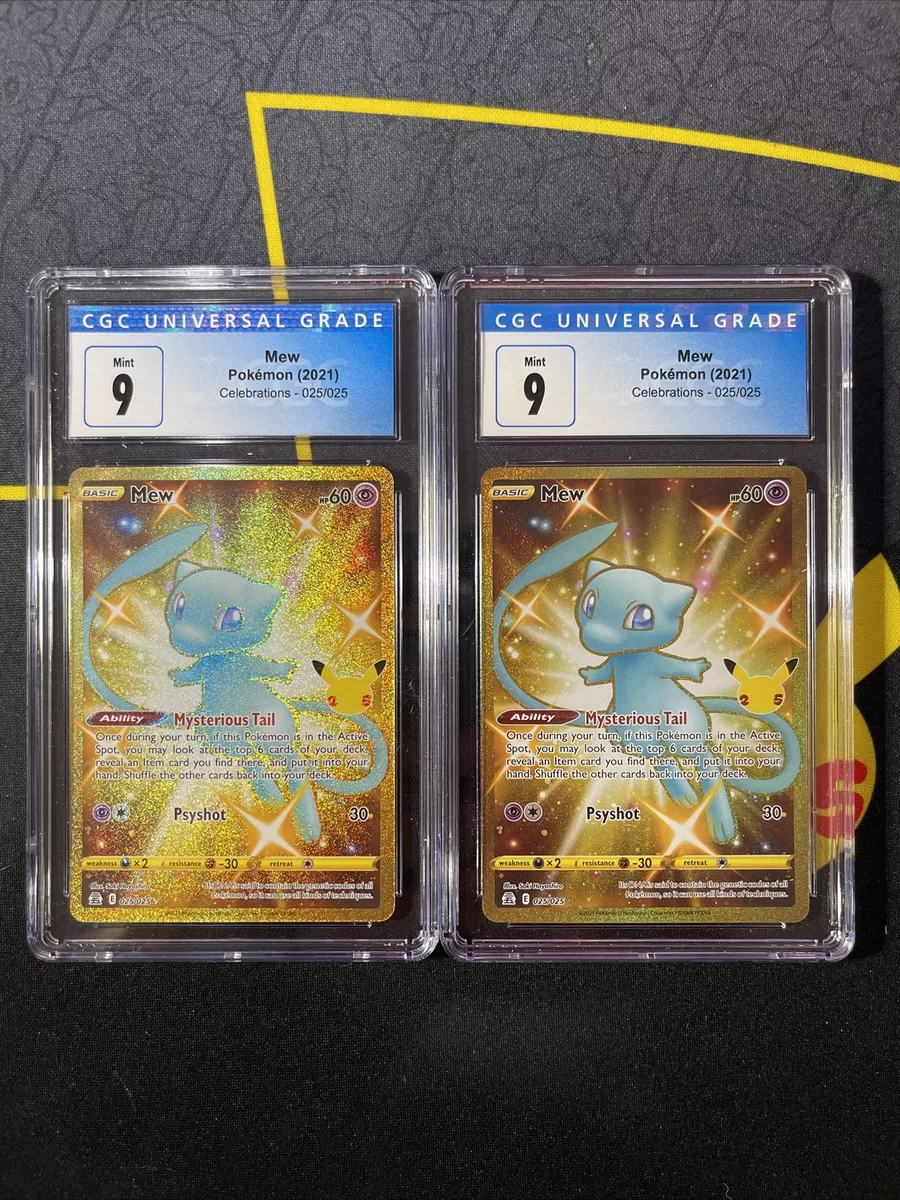 Shiny Mew 025/025 Secret Pokemon Celebrations NM