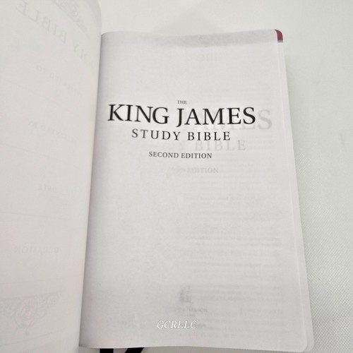King James Study Bible Second Edition Red Letter Black Bonded Leather 2013 - Picture 5 of 7