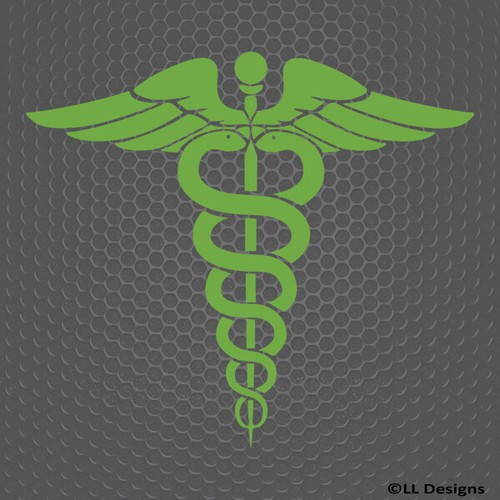 Caduceus Medical Symbol Health EMT First Respond Vinyl Decal - Choose Color/Size - Picture 11 of 31