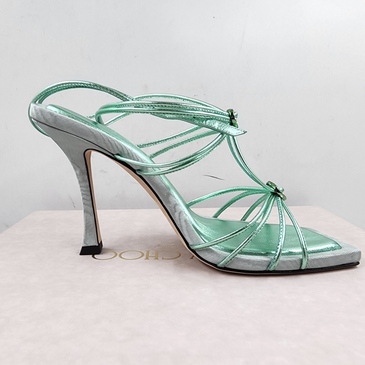 Jimmy Choo Indiya 100 Strappy Heel Sandals Women's 37/7US Jimmy Choo Indiya 100 Strappy Heel Sandals Women's 37/7US