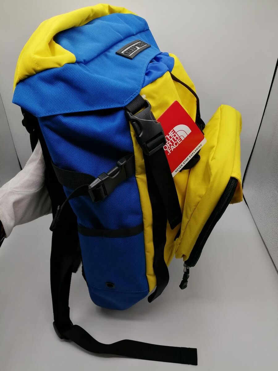 Supreme North Face Steep Tech Royal Yellow Backpack TNF Box Supreme North Face Steep Tech Royal Yellow Backpack TNF Box