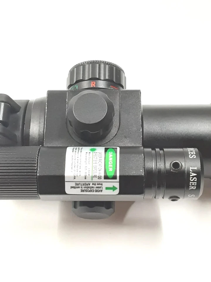 HIRAM 1x30 毫米红点绿色激光瞄准镜和纯红色绿色 Refl。 4 个十字线 — 第 3/4 张图片