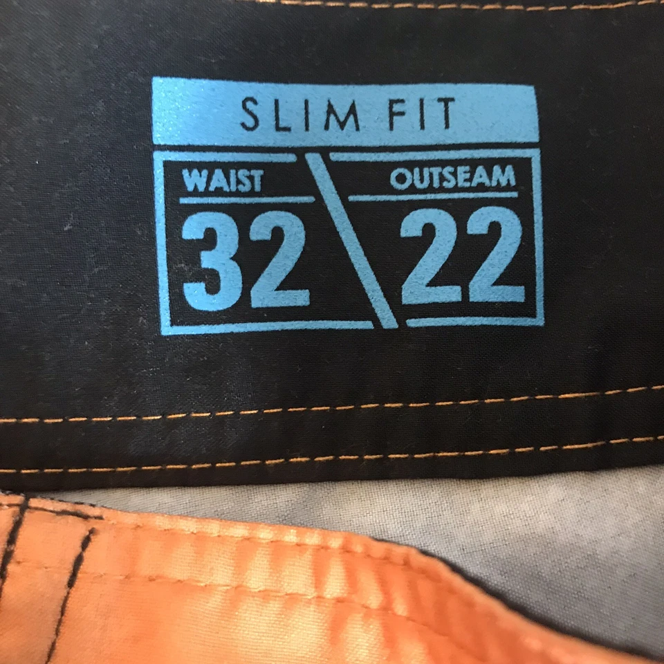 Pantalones Cortos Deportivos BKE con Hebilla Para Hombre Talla 32 Gris Naranja Calce Ajustado Natación Tabla Pantalones Cortos Foto 4 de 4