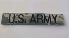 ACU, US ARMY Name Tape Patch Military Scorpion Hook Branch '
