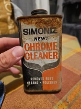 Vintage Simoniz Chrome Cleaner 8 Oz Can Almost Full