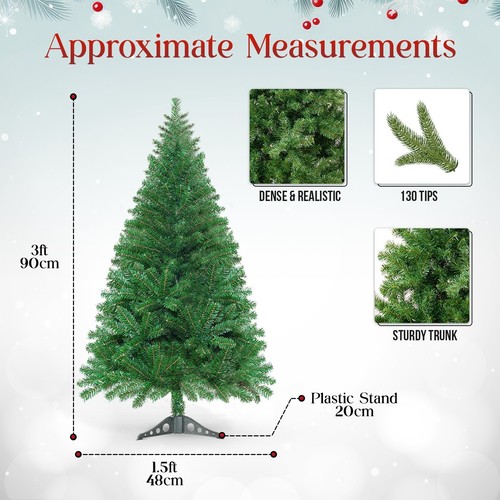Artificial Colorado Spruce Christmas Tree | Bushy Branches | Sturdy Metal Stand - Picture 33 of 35