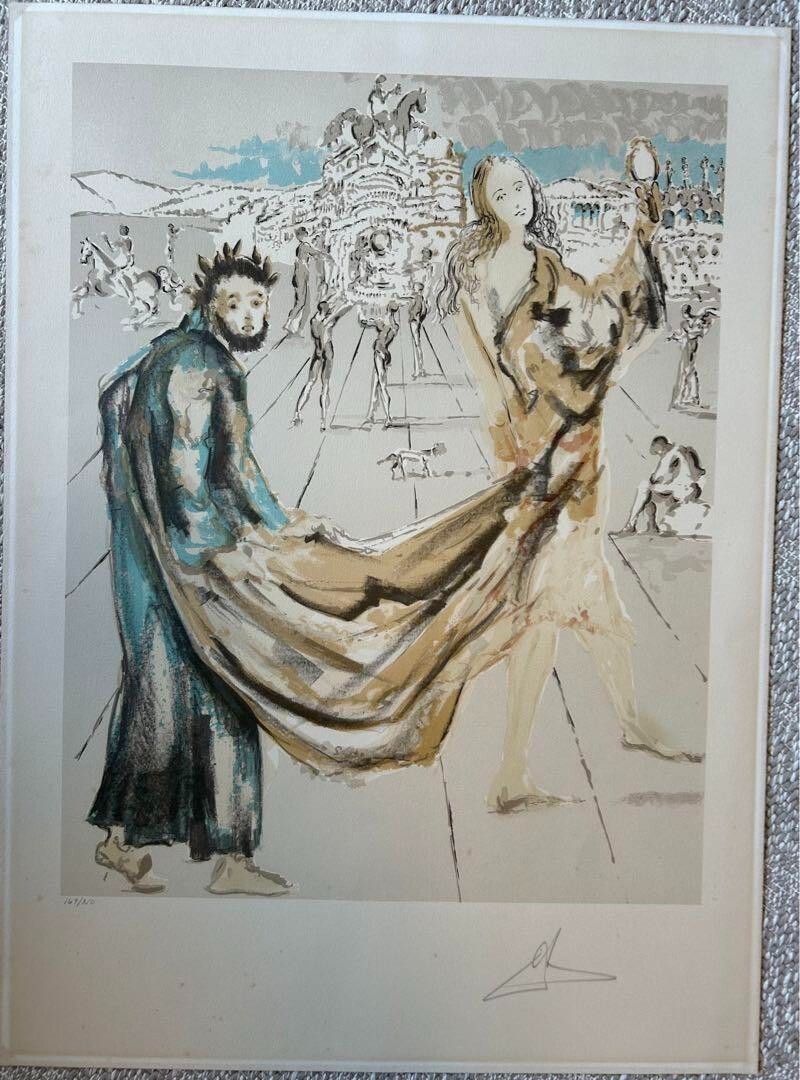 Salvador Dali - The Kingdom Les Amoureux Lithograph Pencil Signed