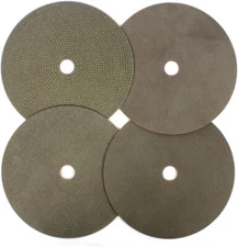 7 Inches Granite Marble Stone Electroplated Diamond Polishing Pads 4 Pcs Set