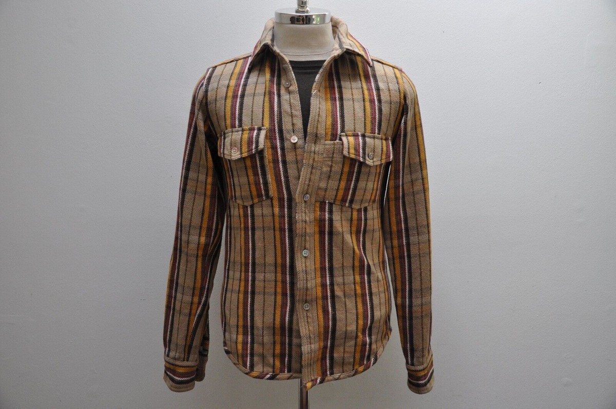 ナイジェルケーボン　HEAVY FLANNEL REVERSIBLE SHIRT Nigel Cabourn 100% Heavy Cotton Reversible Flannel Shirt 46