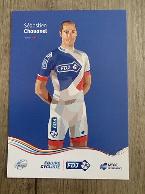 Carte Autographe Originale Sébastien Chavanel - Cyclisme - Signée