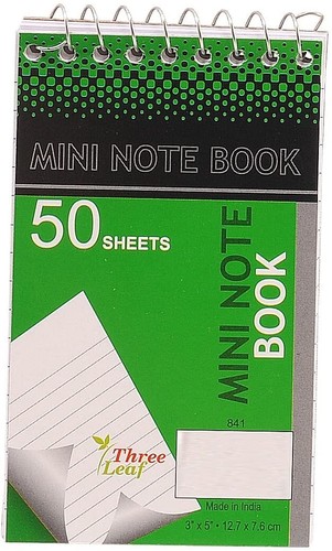 Personal Mini Notebooks 3" x 5" College Ruled 50 Pages per Notepad - Pack of 8 - Picture 5 of 6