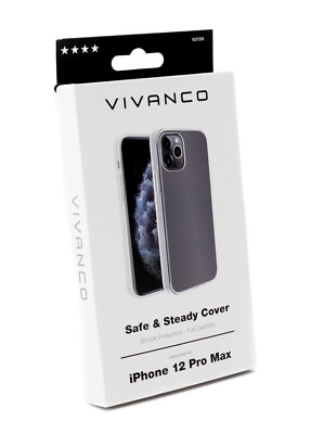 Vivanco Safe & Steady Cover iPhone 12 Pro Max Schutz Hülle Tasche Etui Case 338