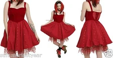Disney Alice Through The Looking Glass Red Queen Victorian Steampunk Heart Dress