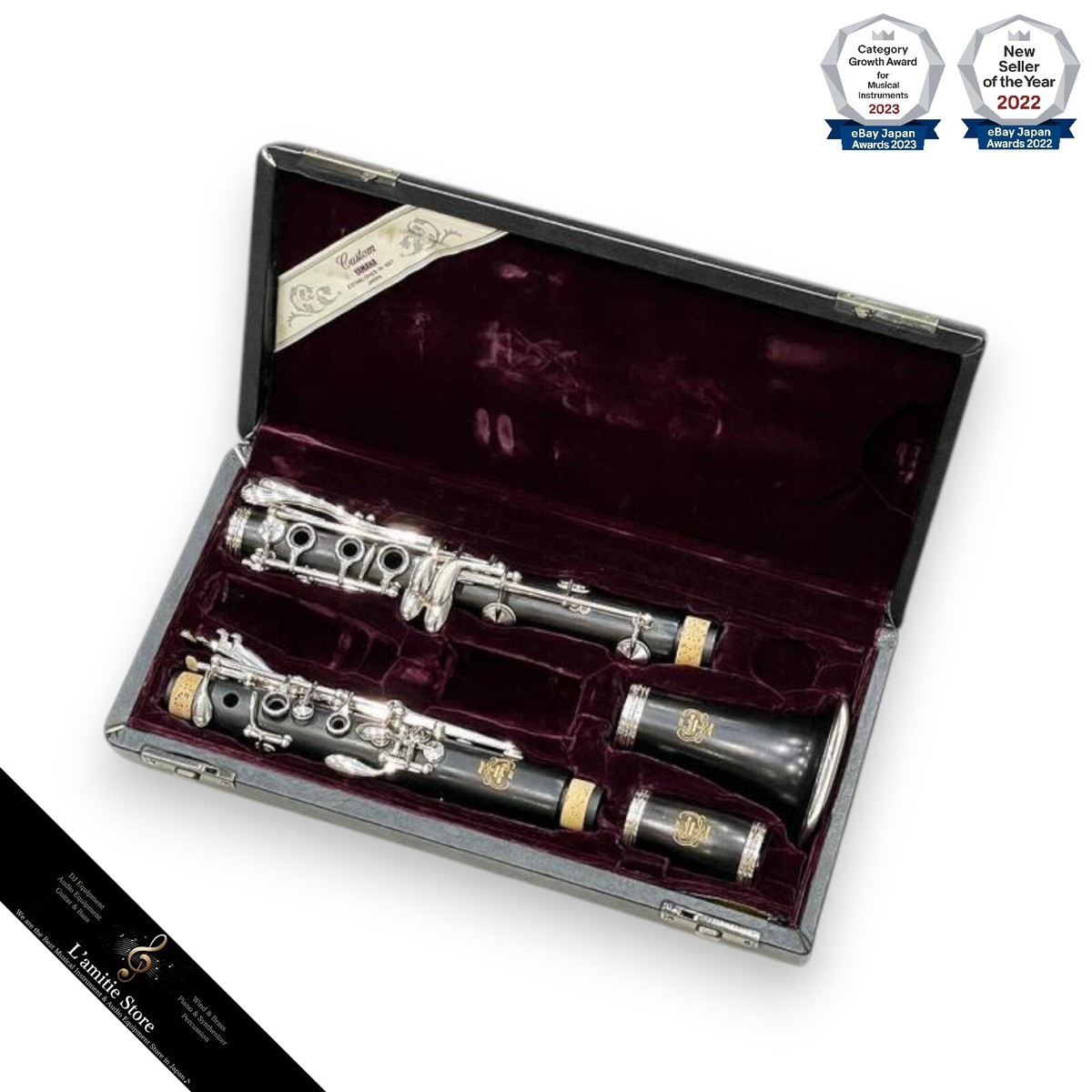 YAMAHA YCL-851 Custom Bb Clarinet CX Granadilla YCL851 Wind