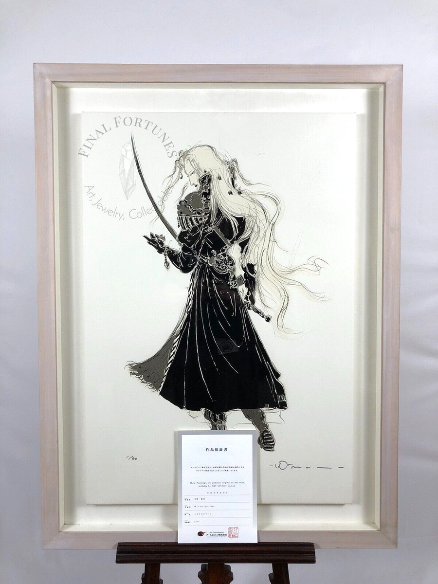 アクセサリー・ヘアアクセサリー Limited FFVII Art Scarf Yoshitaka Amano Final Fantasy VII illustrations by Yoshitaka Amano and
