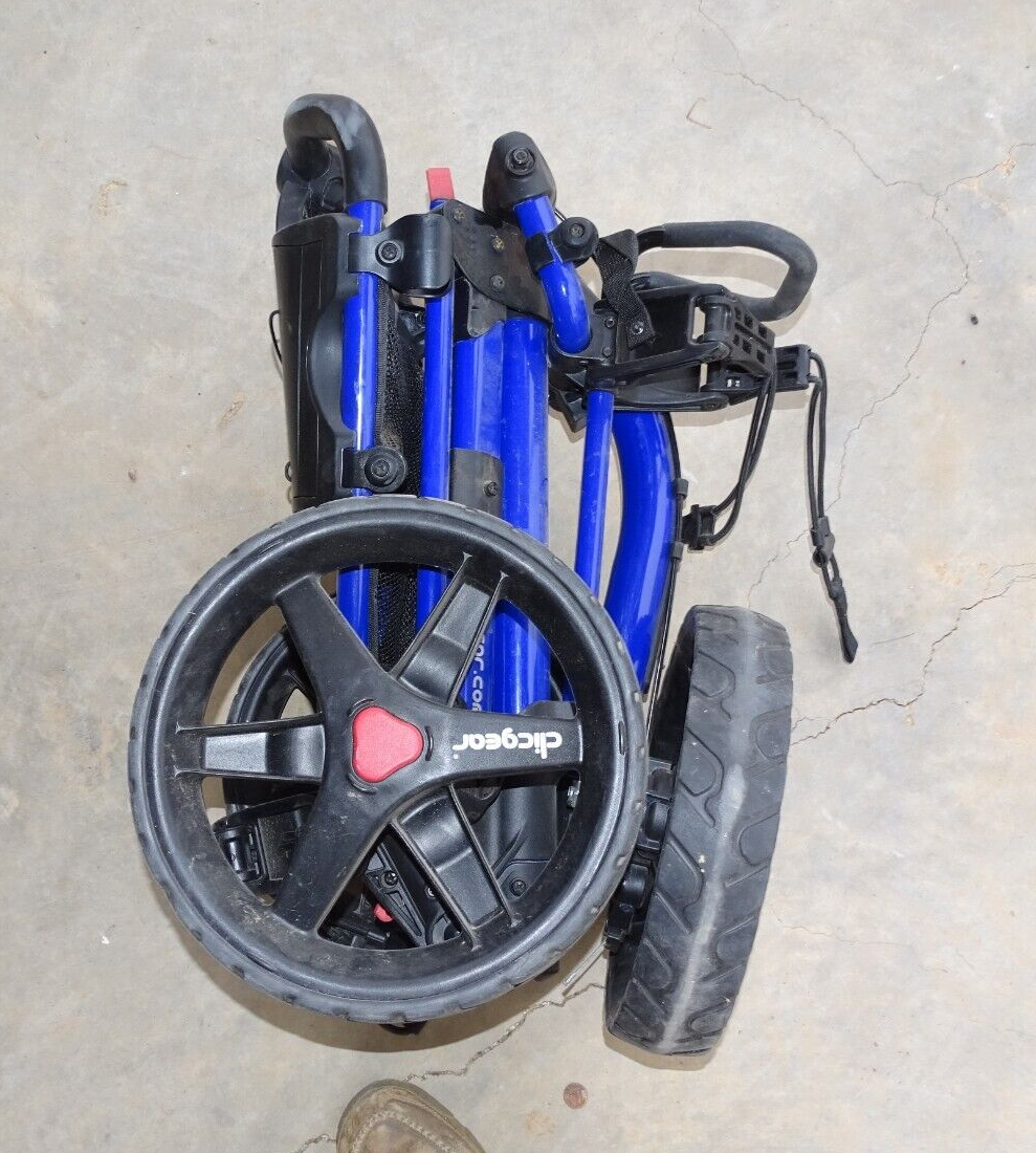 CLICGEAR Model 3.0 Golf Bag Folding Push Cart Cart 3 Wheel Pull Clic