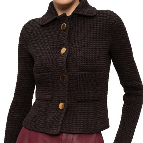 BOTTEGA VENETA CROCHET STRETCHY JACKET SIZE M/L, 44 IT NEW - Picture 6 of 14