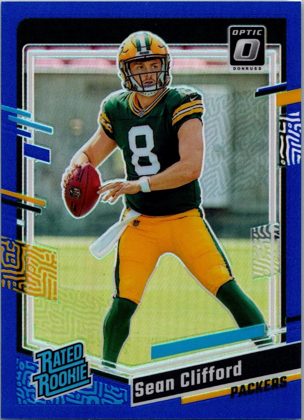 2023 Panini Donruss Optic - Rated Rookie Sean Clifford #242 Blue Prizm /199 (RC)