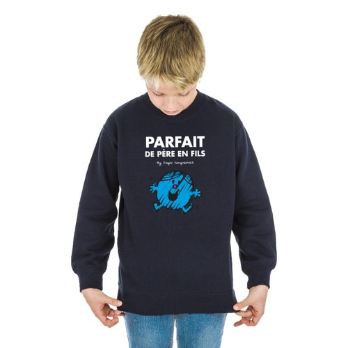 Personalized Sweatshirt For Boy Printed In France. Color Navy Blue. - Picture 5 of 14