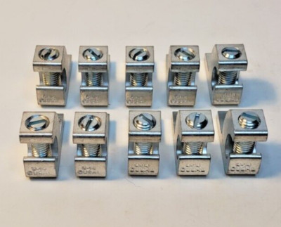 Burndy BGBL-4 Aluminum Lay-In Lug, (QTY 10)