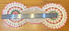 Doilies Lot - 5 pcs Raised Pink Roses Crochet Table Runners  Handmade Vintage-D1 — photo 2