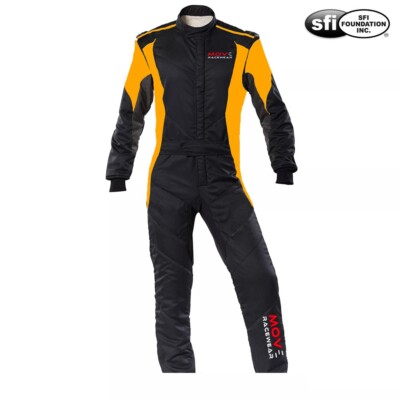 Move  Extra-Light MR-79 SFI 3.2A/5 Double Layer Nomex Car Track Race Suit Yellow